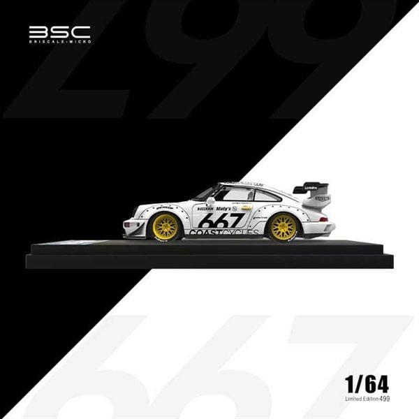  Mô hình xe RWB 964 #667 White Colors tỉ lệ 1:64 BSC Models BSC640866 