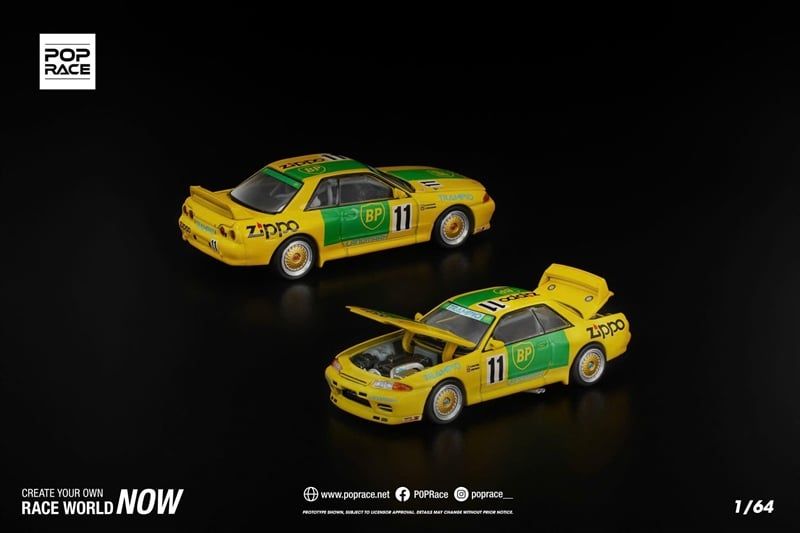  Mô hình xe Nissan Gt-r R32 Group A 1992 tỉ lệ 1:64 Pop Race PR640291 