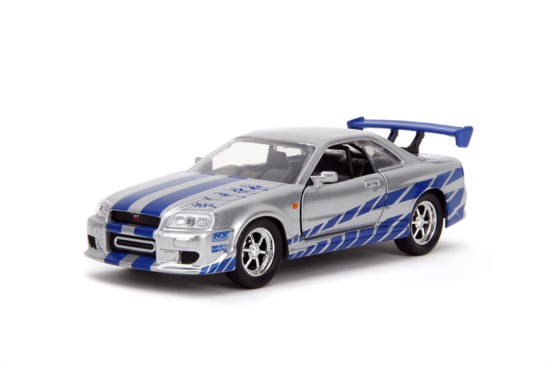  Mô hình xe Nissan GTR-R34 Skyline Brian's Fast & Furious tỉ lệ 1:32 Jada 24075 