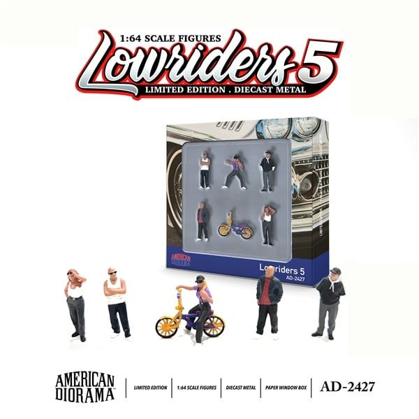  Set mô hình 5 nhân vật Lowriders tỉ lệ 1:64 American Diorama AD-2427 