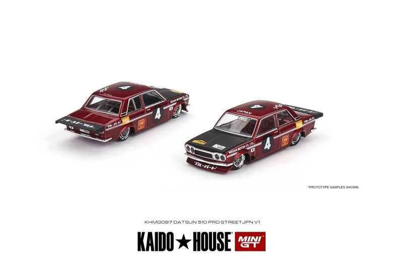  Mô hình xe Datsun 510 Pro Street JPN V1 tỉ lệ 1:64 Kaido House MiniGT 