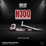  Mô hình xe H300 Flatbed Transport Trailer Painted Die-Cast Alloy Car Model tỉ lệ 1:64 ChaoYi ModernArt MD647217 