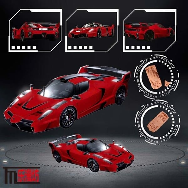  Mô hình xe Ferrari Enzo Modified Red mở được capo và nắp máy sau tỉ lệ 1:64 LMF OT64455 