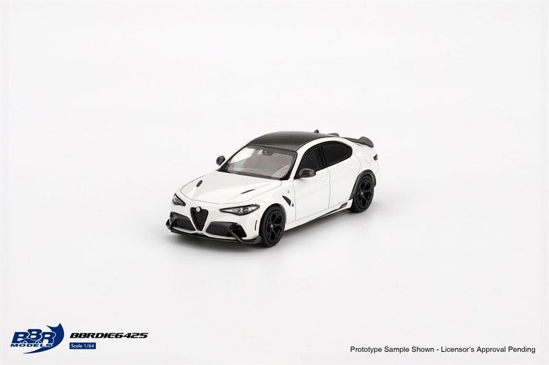  Mô hình xe Alfa Romeo Giulia GTA White tỉ lệ 1:64 BBR model BBRDIE6425 