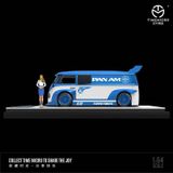  Mô hình xe Volkwagen T1 Pan Am Toyotires baby blue Limited 999 pcs tỉ lệ 1:64 Time Micro 