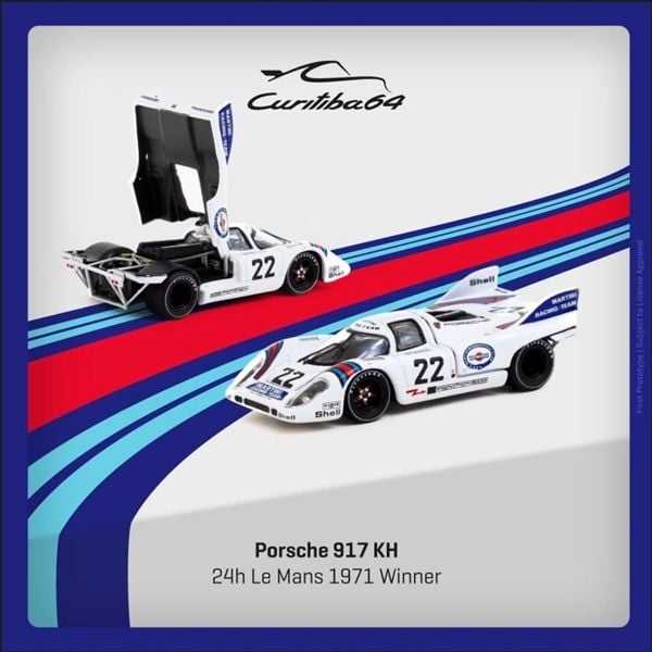  Mô hình xe Porsche 917 KH 24h Le Mans 1971 Winner #22 tỉ lệ 1:64 Tarmac works CWB64-002-LMW22 