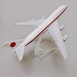  Mô hình máy bay tổng thống Nhật bản Japan force one Boeing B747 kích thước 16cm MB16197 