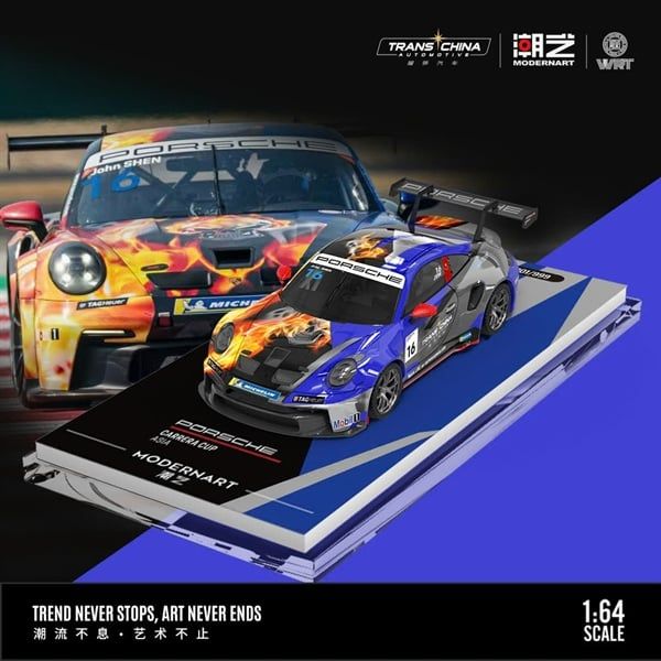  Mô hình xe Porsche 911 GT3 CUP Alloy Car Model tỉ lệ 1:64 Cool car MD647307 