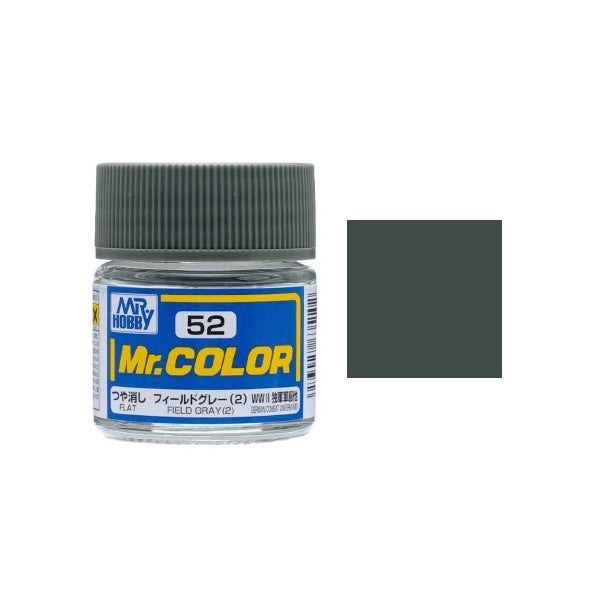  Lacquer C52 Field Gray 2 (Flat) sơn mô hình 10ml Mr.Hobby C52 