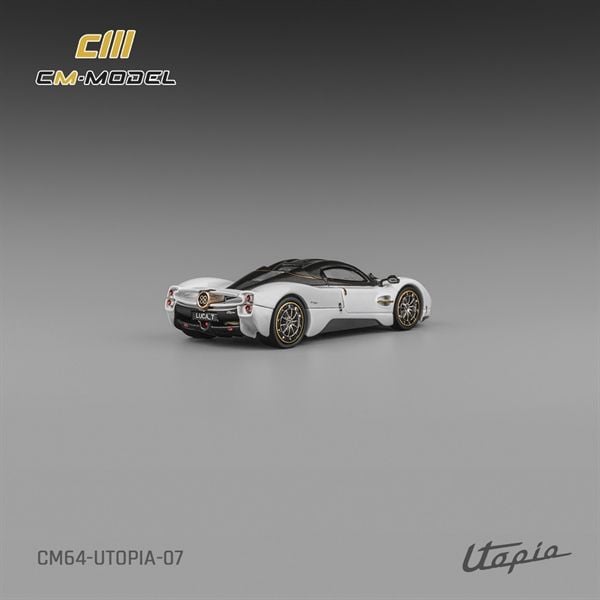  Mô hình xe Pagani Utopia Pearl White tỉ lệ 1:64 CM Model CM64-UTOPIA-07 