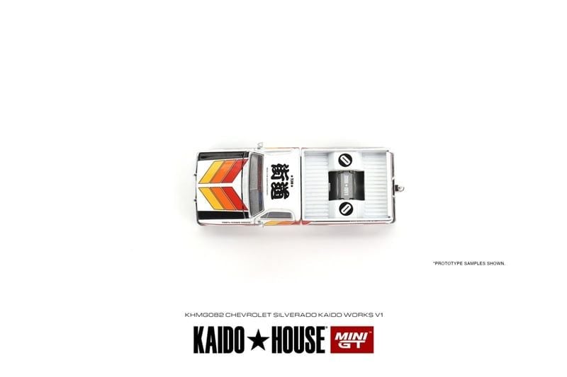  Mô hình xe Chevrolet Silverado KAIDO WORKS V1 tỉ lệ 1:64 Kaido House MiniGT 