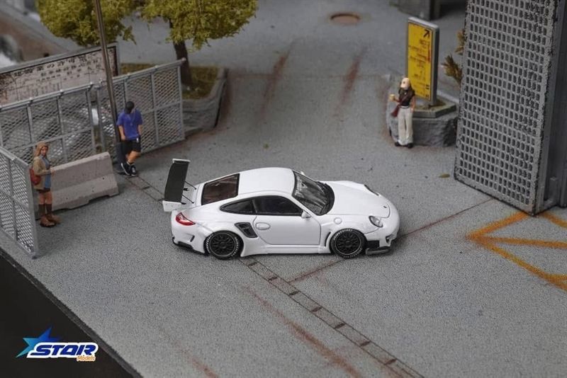  Mô hình xe Porsche 911 (997) Liberty Walk Limited To 999pcs tỉ lệ 1:64 Star Model OT64447 