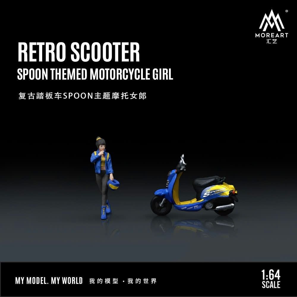  Mô hình xe Volkswagen T1 - Scooter SPOON series tỉ lệ 1:64 Time micro/ More Art MO222122 - TM643921 