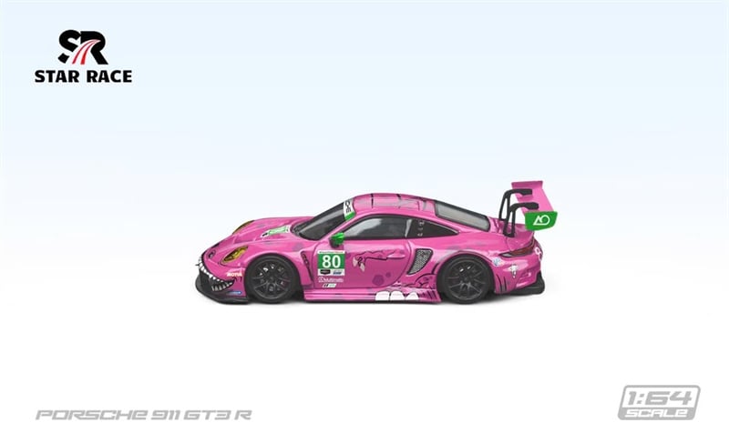  Mô hình xe Porsche 911 GT3 Tyrannosaurus pink tỉ lệ 1:64 STAR RACE SR64003 