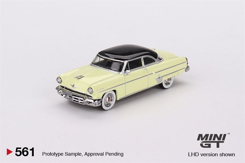  Mô hình xe Lincoln Capri 1954 Premier Yellow tỉ lệ 1:64 MiniGT 