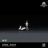  Mô hình nhân vật figure nữ White Scooter Motorcycle Maid tỉ lệ 1:64 MoreArt MO222171 