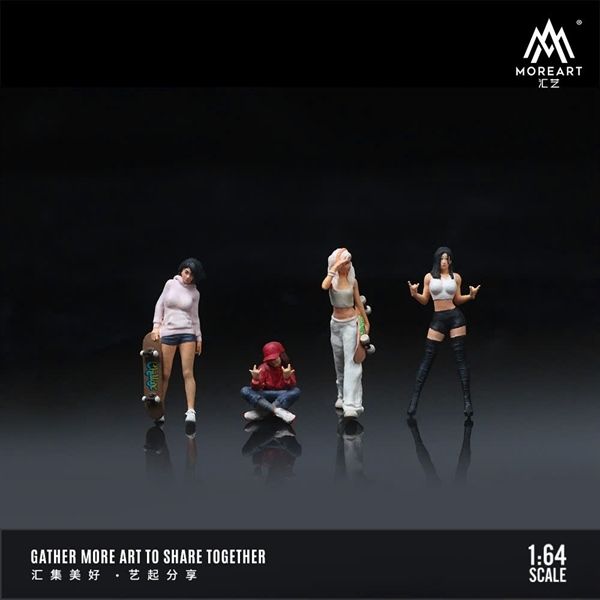  Mô hình nhân vật 4 figure Street Trendy Fashion Action tỉ lệ 1:64 More Art MO223030 