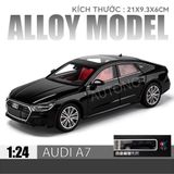  Mô hình xe Audi A7 full open, đánh lái được, có đèn và âm thanh tỉ lệ 1:24 Chezhi OT420 