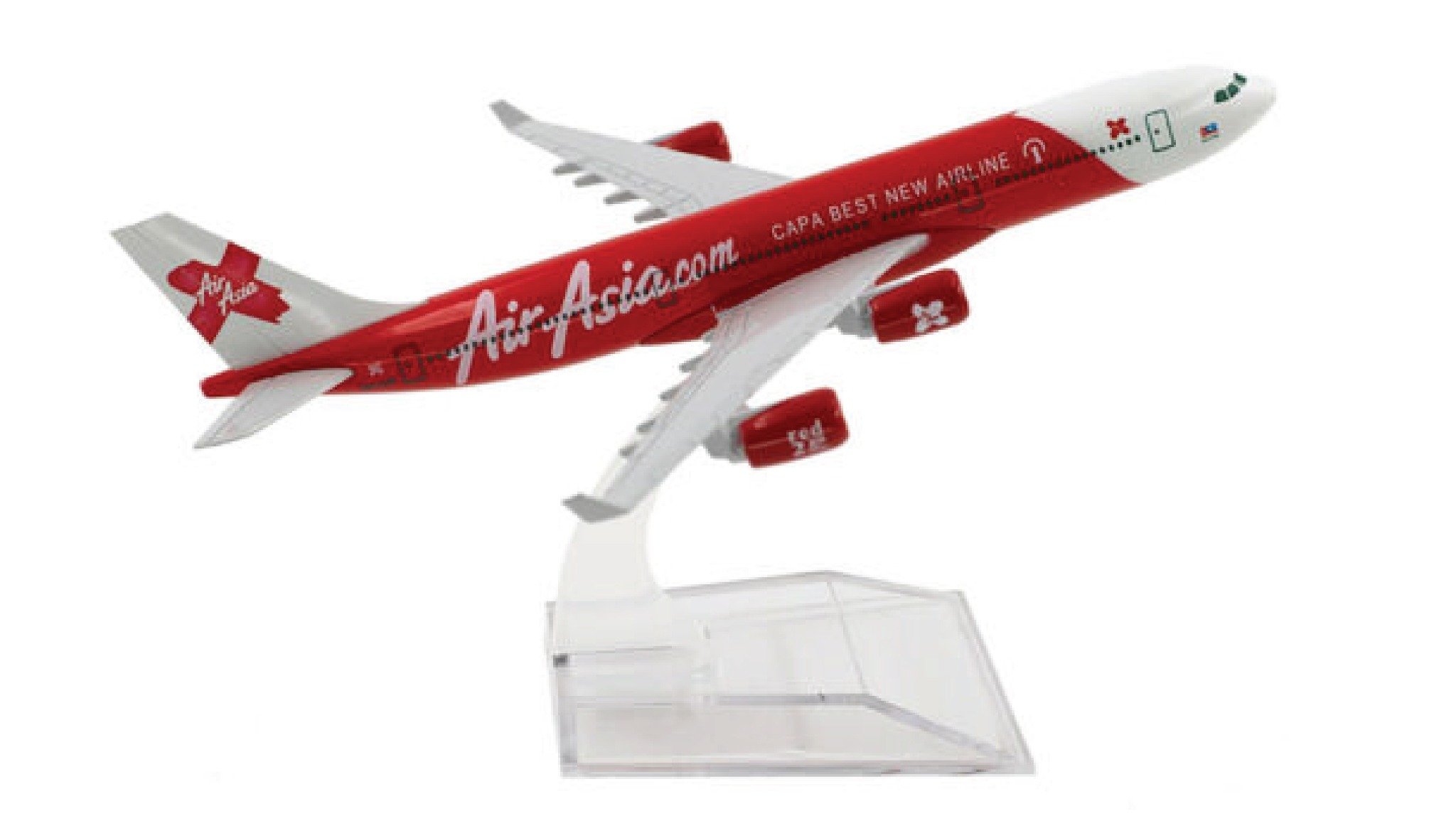  Mô hình máy bay Air Asia Capa best new airline Airbus A340-A330 16cm MB16144 