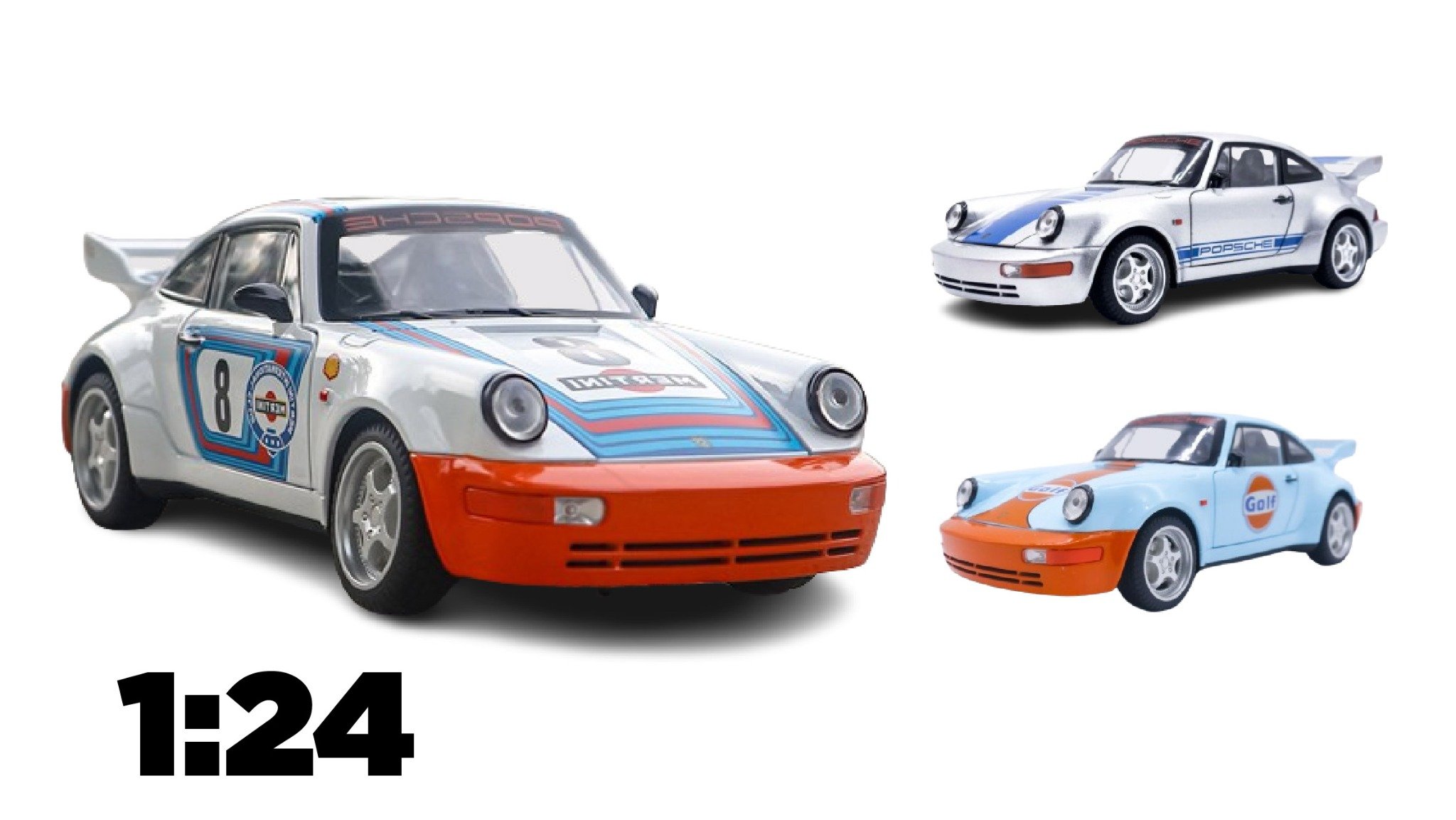  Mô hình xe Porsche RWB RauhWelt 964 tỉ lệ 1:24 Alloy Model OT207 