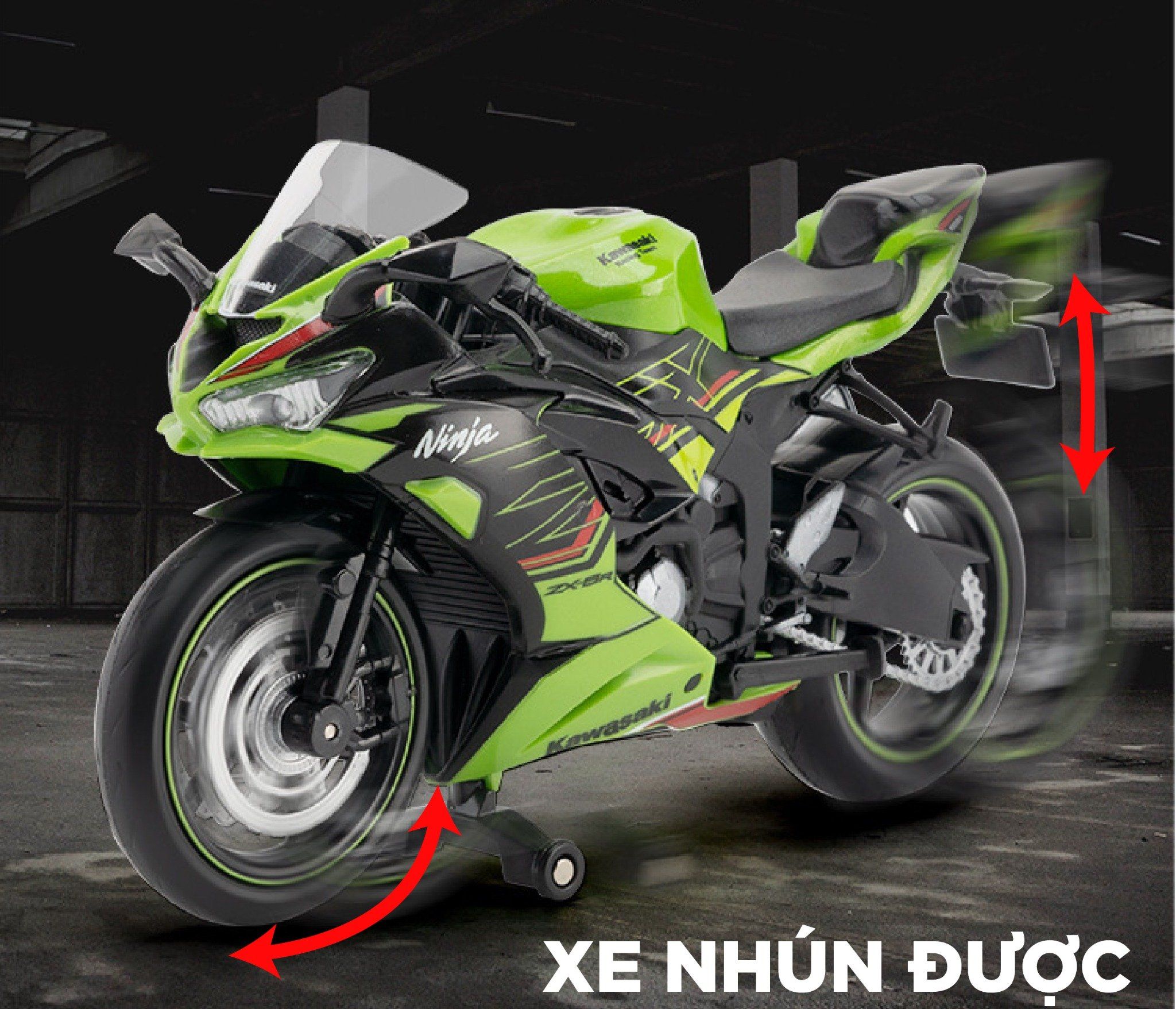  Mô hình xe Kawasaki Ninja ZX-6R 1:12 Makeda Model MT067 