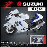  Mô hình xe Suzuki Hayabusa 1300 tỉ lệ 1:9 Huayi Alloy MT09004 