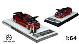  Mô hình xe ô tô Nissan GT R34 red metallic tỉ lệ 1:64 Time Micro TM643411 