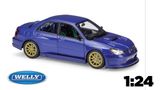  Mô hình xe ô tô Subaru Impreza WRX STI blue tỉ lệ 1:24 Welly 5504 