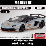  Mô hình xe Lamborghini Aventador Svj63 đánh lái được full open, mui xe có thể tháo rời tỉ lệ 1:18 OK Models OT428 