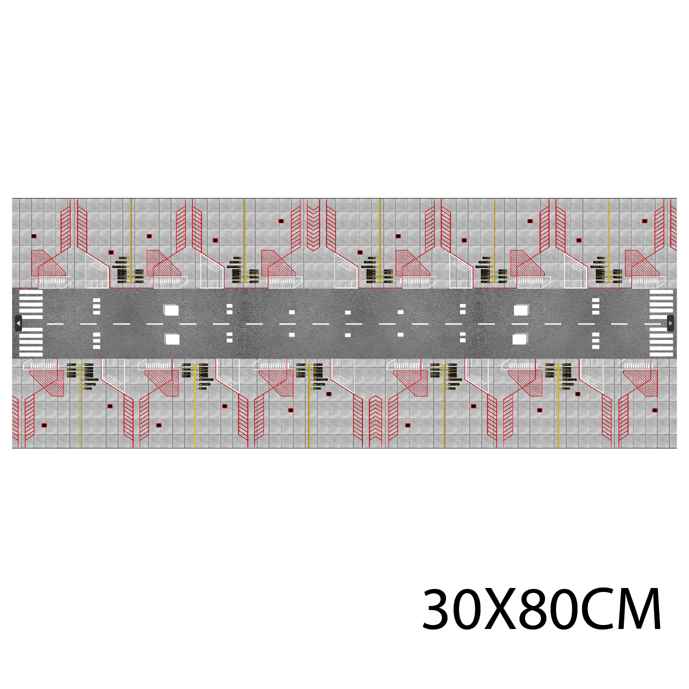  Diorama sa bàn sân bay in PP cán mờ chống nước bụi bẩn khổ dài 60cm cho máy bay mô hình 16cm 20cm 1:200 1:400 DR014 