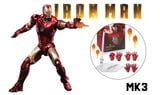  Mô hình nhân vật Marvel Iron man người sắt MK3 Mark III SHF tỉ lệ 1:10 18CM ZD Toys FG262 