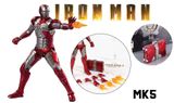  Mô hình nhân vật Marvel Iron man người sắt MK5 Mark V SHF tỉ lệ 1:10 18CM ZD Toys FG262 