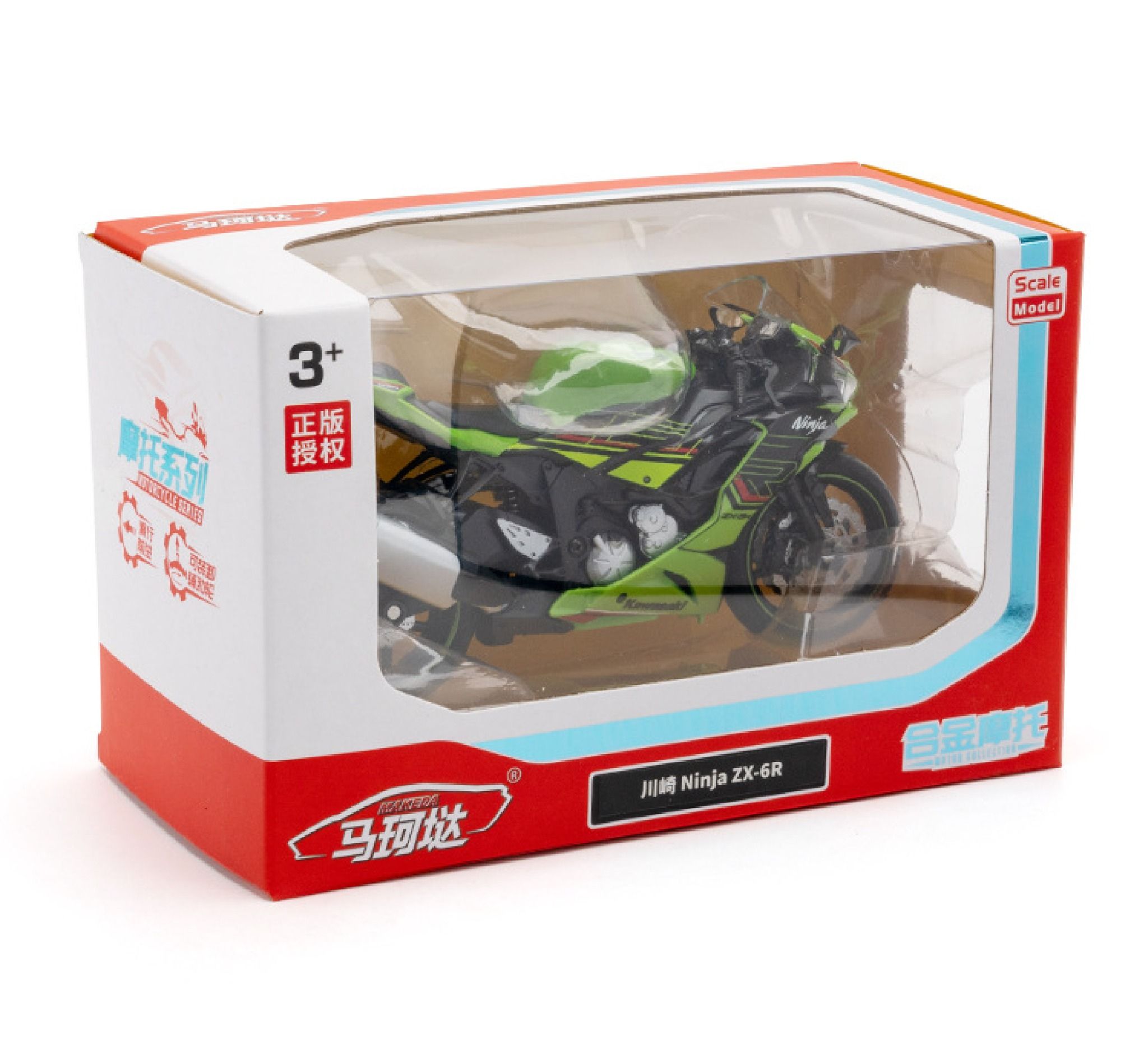  Mô hình xe Kawasaki Ninja ZX-6R 1:12 Makeda Model MT067 