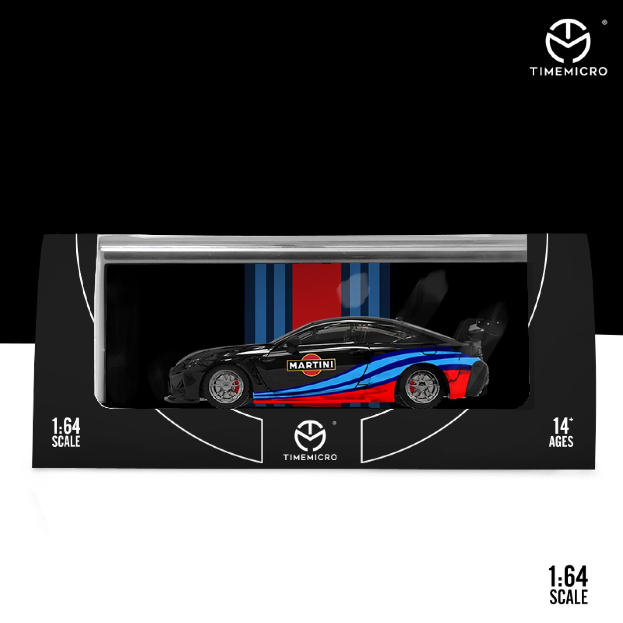  Mô hình xe Lexus Martini Racing black tỉ lệ 1:64 TM641812 Time micro 