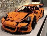  Mô hình xe ô tô lắp ghép Porsche 911 Gt3 RS Orange 2758 pcs tỉ lệ 1:8 non lego LG024 