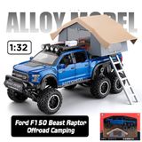  Mô hình xe Ford Beast Raptor F150 Offroad Camping tỉ lệ 1:32 Chezhi OT462 