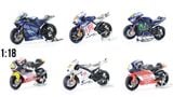  Mô hình xe mô tô GP Yamaha YZR-M1 2009 Fiat có đế tỉ lệ 1:18 Leo models 8172D 