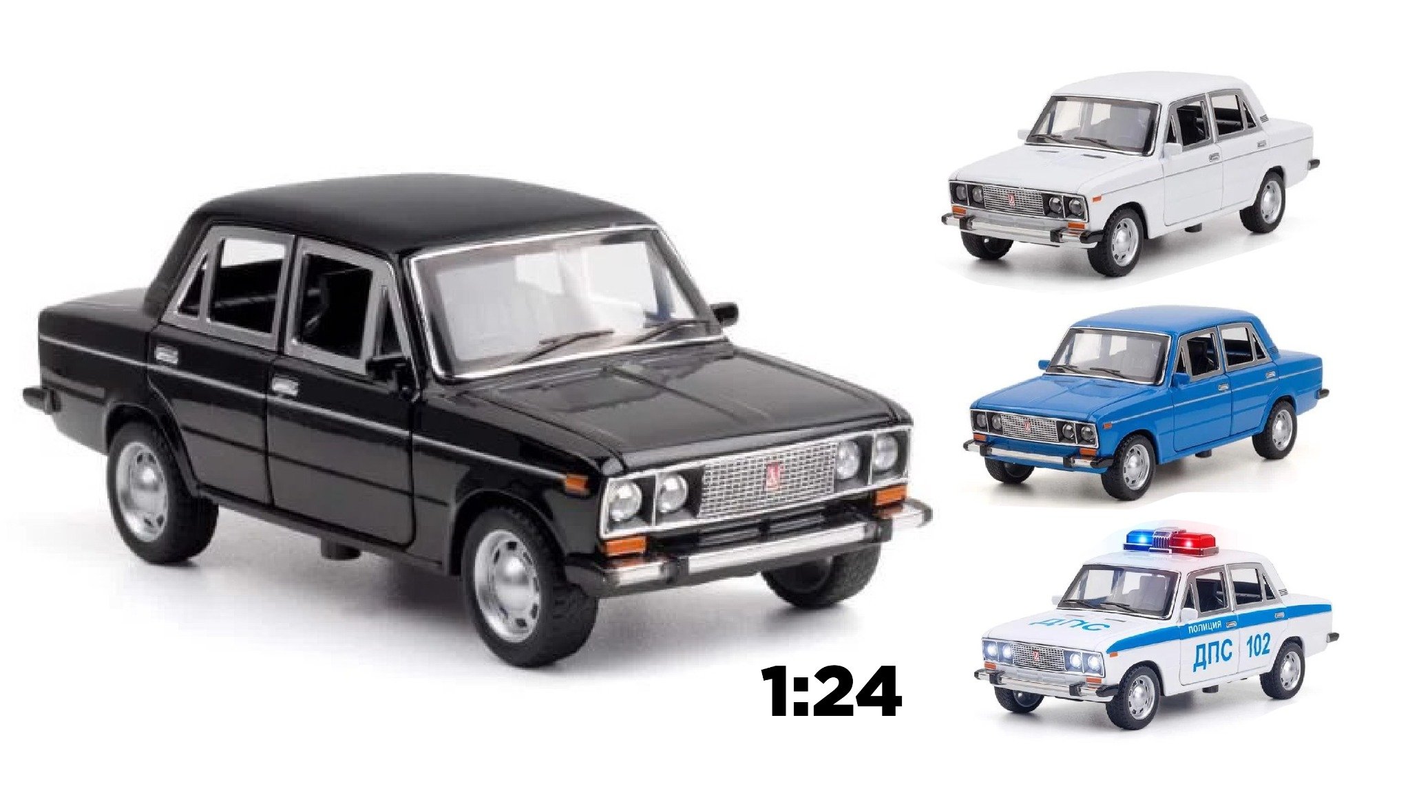  Mô hình xe Lada 2106 1:24 Miniauto OT415 