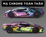  Mô hình xe Lamborghini Revuelto chrome color đánh lái được - full open - có đèn - âm thanh tỉ lệ 1:24 Alloy model OT24063 