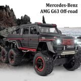  Mô hình xe ô tô Mercedes-Benz G63 V12 Off Road 6x6 full open tỉ lệ 1:22 Chezhi OT376 