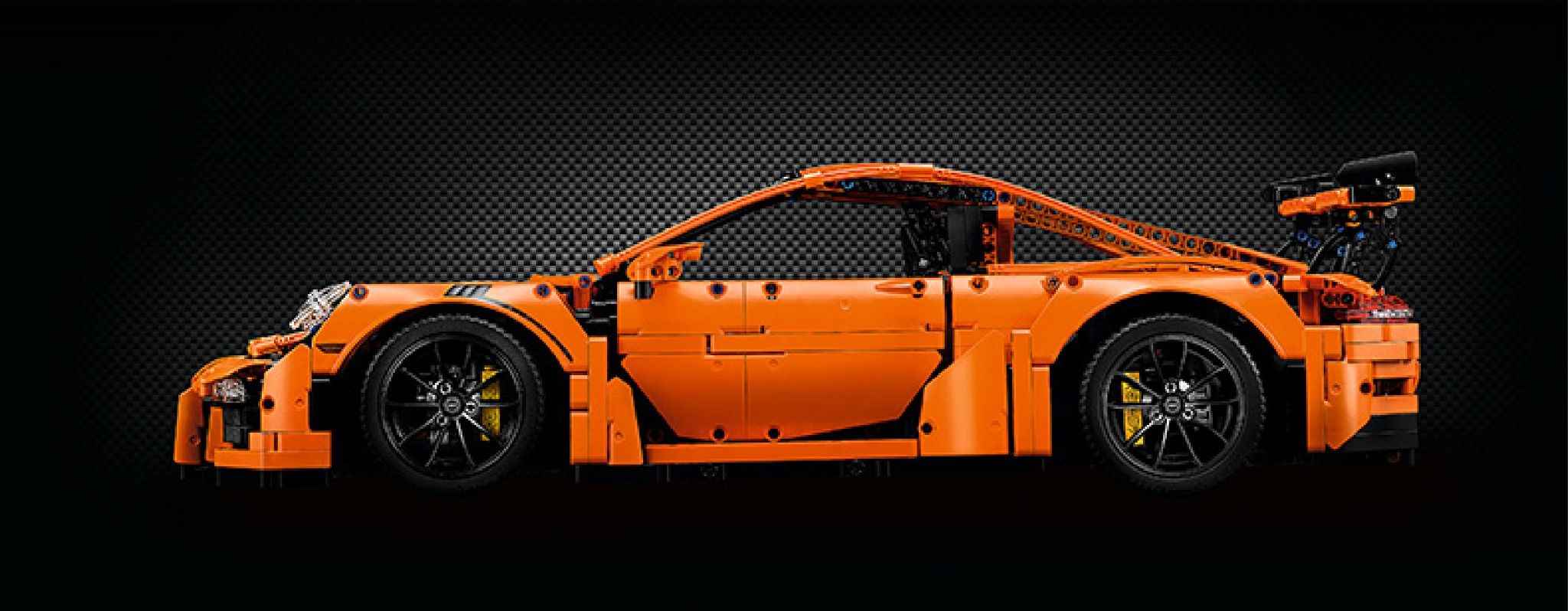  Mô hình xe ô tô lắp ghép Porsche 911 Gt3 RS Orange 2758 pcs tỉ lệ 1:8 LG024 