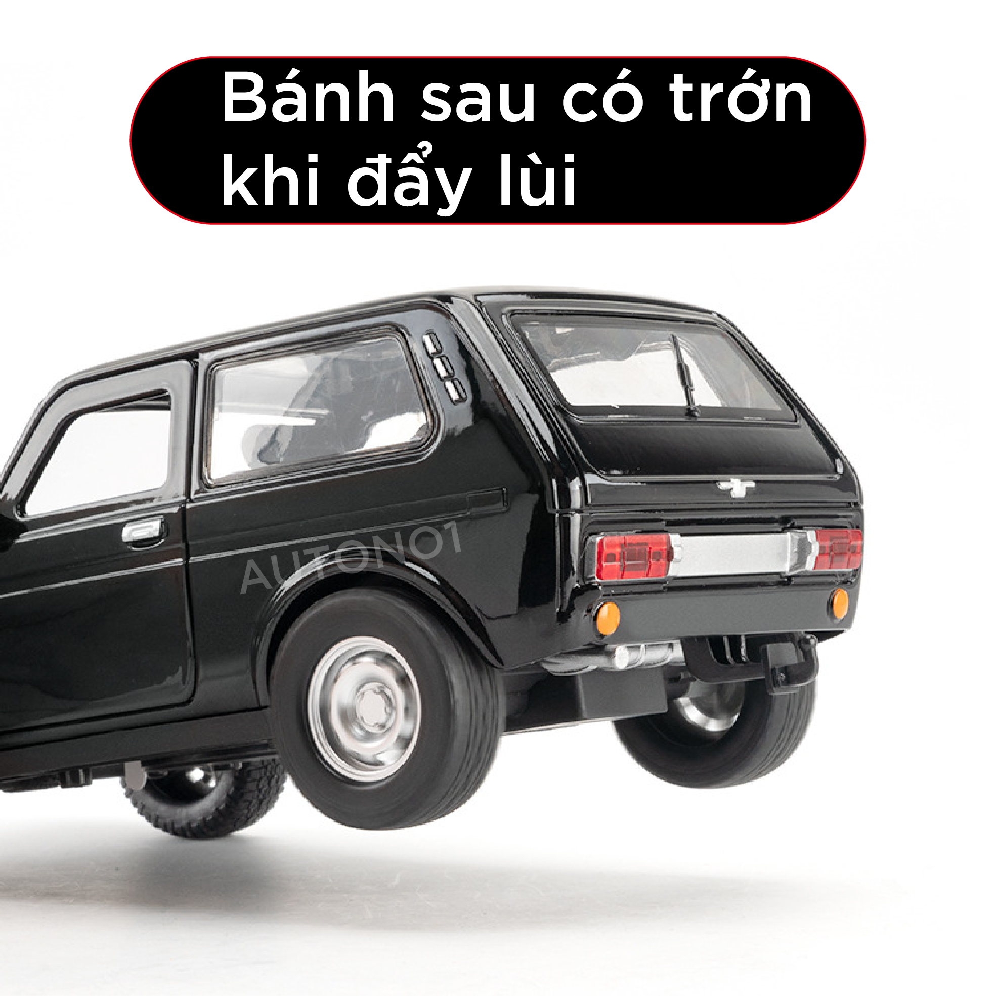  Mô hình xe Lada Niva full open , có đèn và âm thanh tỉ lệ 1:18 Alloy Model OT396 