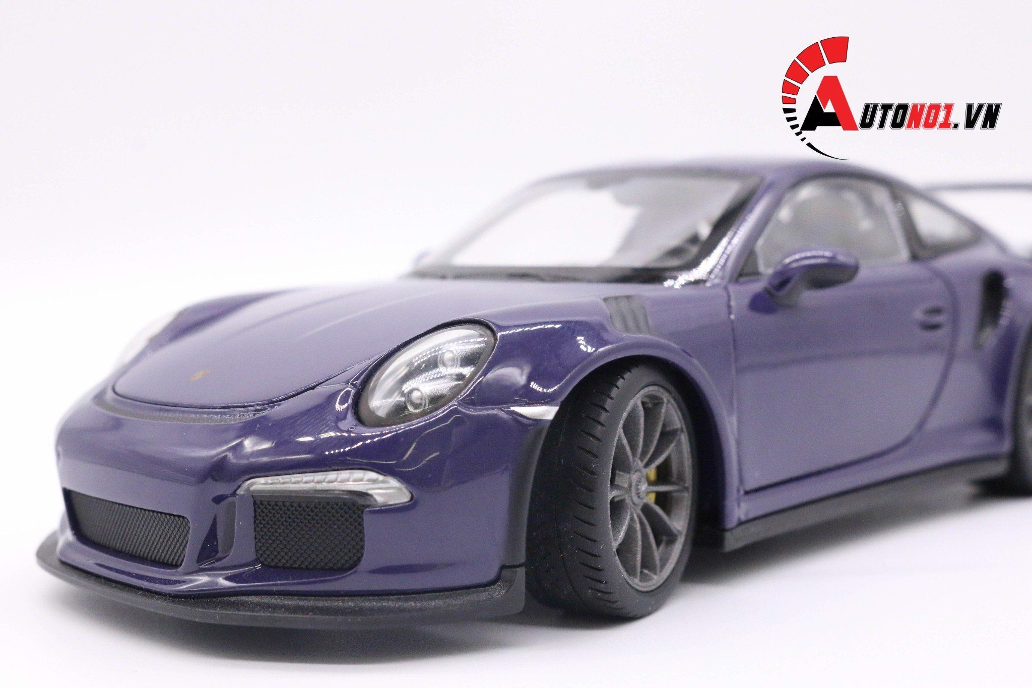  Mô hình xe Porsche 911 GT3 RS 2016 mở được hai cửa,capo trước, đánh lái được 1:24 Welly 5386 