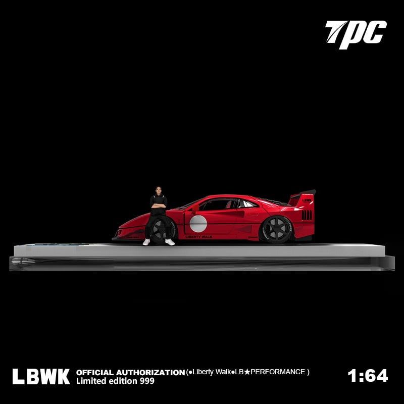  Mô hình xe Ferrari F40 Liberty Walk LB Works Performance Limited 999pcs tỉ lệ 1:64 TPC models 