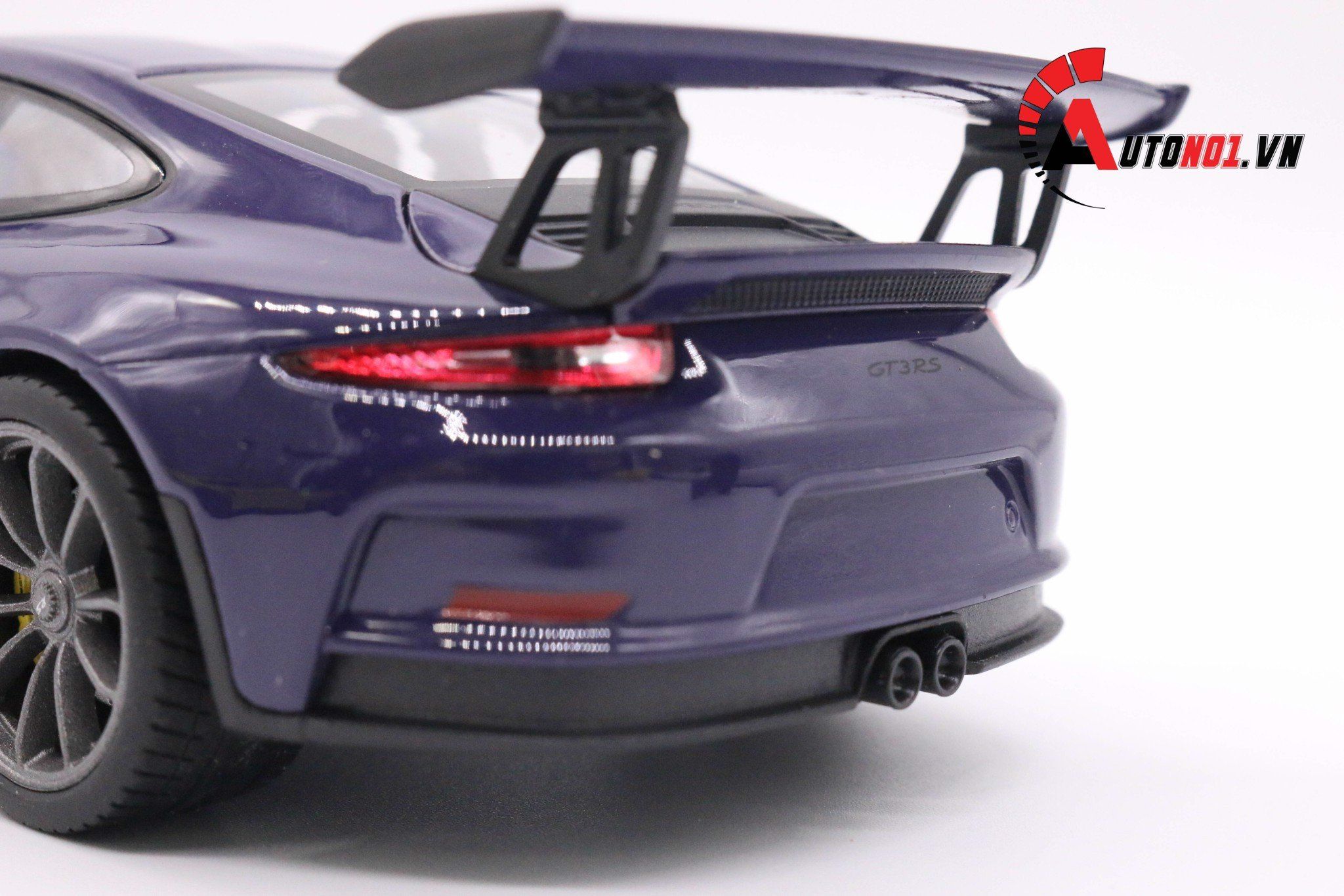  Mô hình xe Porsche 911 GT3 RS 2016 mở được hai cửa,capo trước, đánh lái được 1:24 Welly 5386 