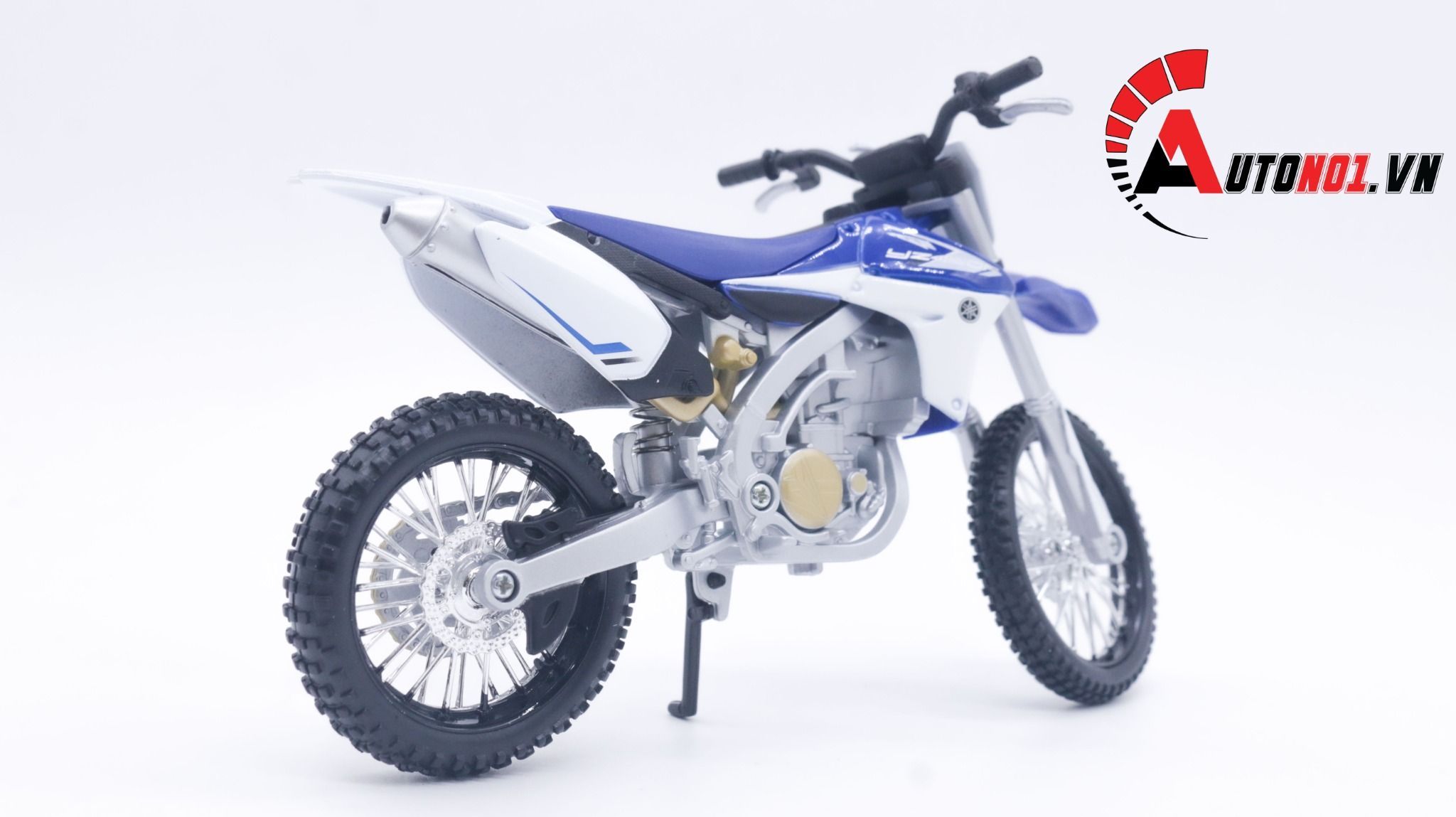  Mô hình xe cào cào Yamaha YZ450F Blue tỉ lệ 1:12 Maisto 4659 