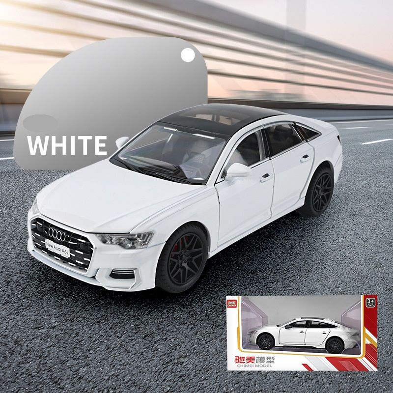  Mô hình xe Audi A6L full open có đèn có âm thanh đánh lái được tỉ lệ 1:24 Chimei Model OT389 