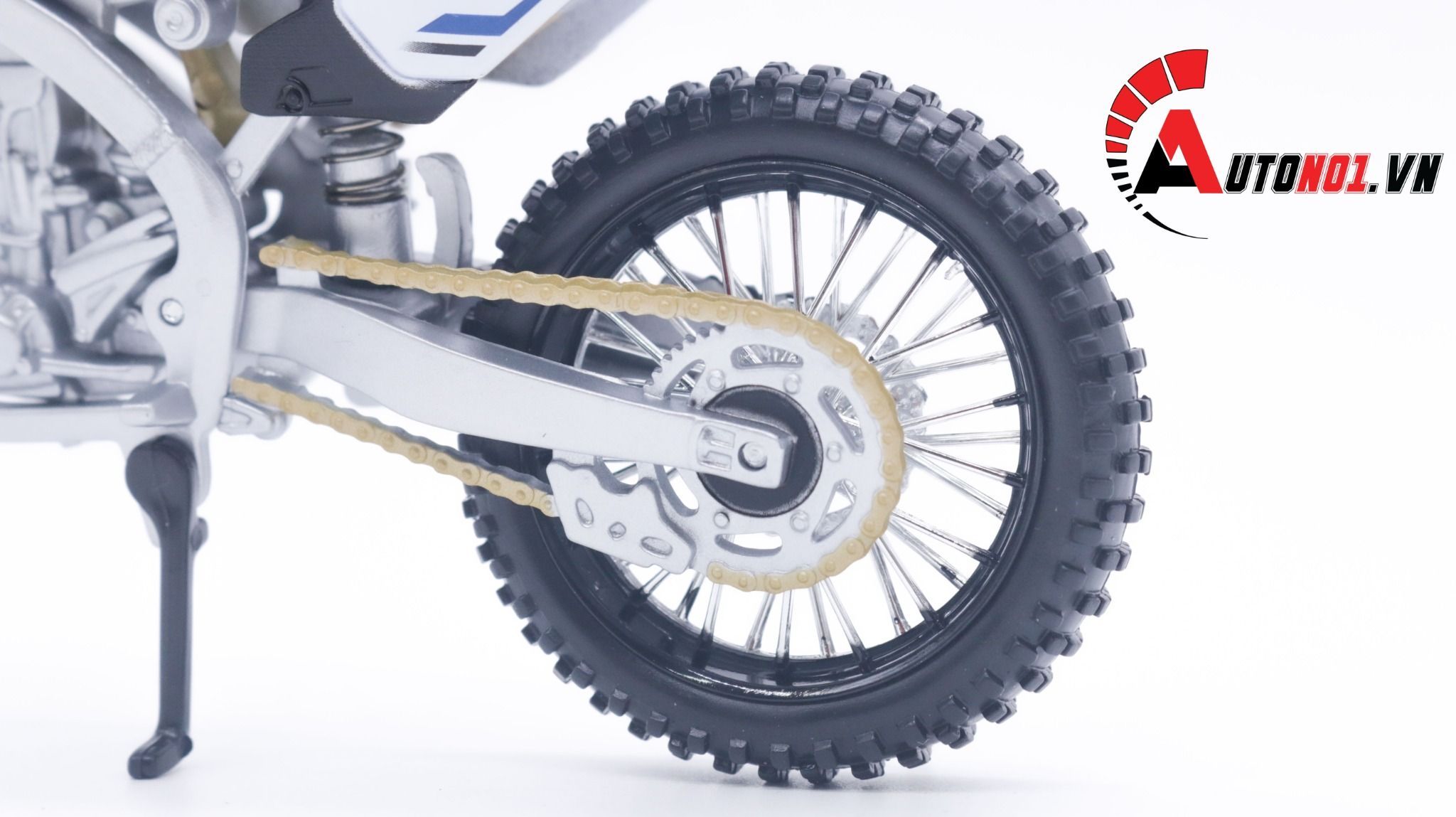  Mô hình xe cào cào Yamaha YZ450F Blue tỉ lệ 1:12 Maisto 4659 