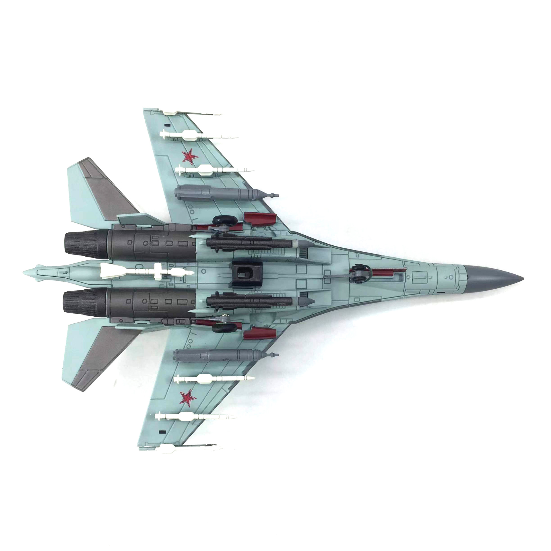  Mô hình máy bay chiến đấu Russia Su-35 BBC POCCNN - ĐẾ KIM LOẠI tỉ lệ 1:100 Ns models MBQS013 