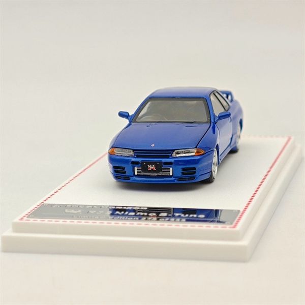  Mô hình xe Nissan Skyline GT-R 3rd generation R32 Nismo S-Tune Blue tỉ lệ 1:64 Focal Horizon OT64180 